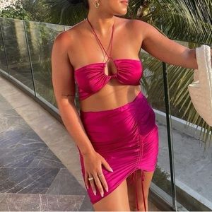 12th Tribe St Barths Fuchsia Mini Skirt (S)